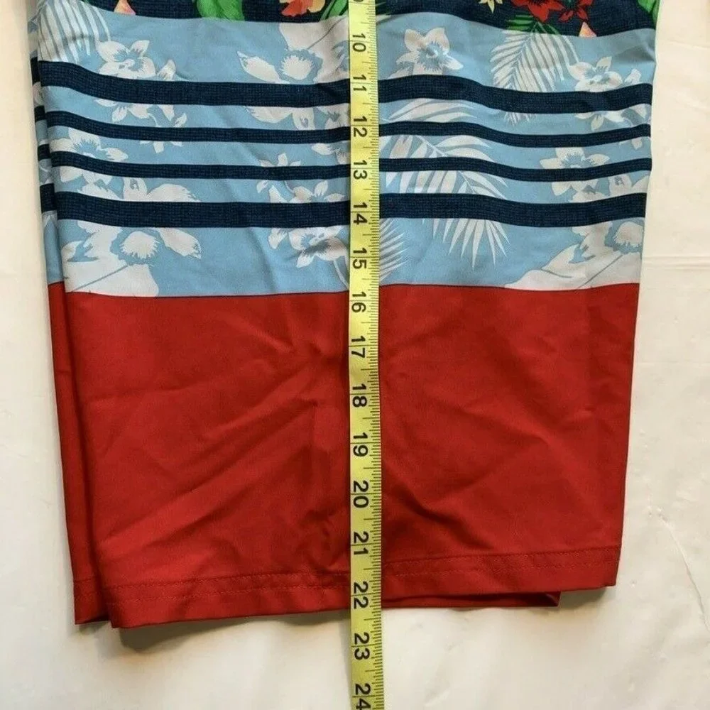 Burnside Board Shorts Swim Trunks Mens 36‎ Hawaiian Tropical Beach Colorful